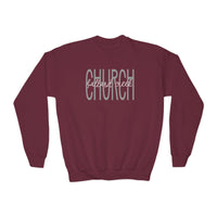 Load image into Gallery viewer, (YOUTH) BCC CHURCH Sweatshirt - Bella Canvas
