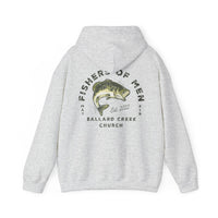Load image into Gallery viewer, BCC Fishers of Men Hoodie (Front &amp; Back Design) - Gildan
