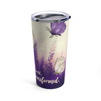 Load image into Gallery viewer, Do Not Be Conformed, Lavender Butterfly Tumbler, 20 oz
