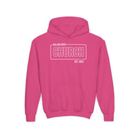 Load image into Gallery viewer, (YOUTH) BCC Outline Hoodie - Gildan
