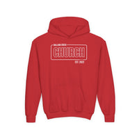 Load image into Gallery viewer, (YOUTH) BCC Outline Hoodie - Gildan

