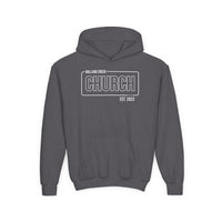 Load image into Gallery viewer, (YOUTH) BCC Outline Hoodie - Gildan
