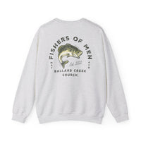 Load image into Gallery viewer, BCC Fishers of Men Sweatshirt (Front &amp; Back Design) - Gildan
