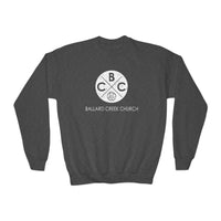 Load image into Gallery viewer, (YOUTH) BCC Circle Sweatshirt - Gildan
