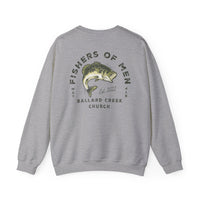 Load image into Gallery viewer, BCC Fishers of Men Sweatshirt (Front &amp; Back Design) - Gildan
