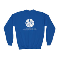 Load image into Gallery viewer, (YOUTH) BCC Circle Sweatshirt - Gildan
