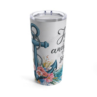 Load image into Gallery viewer, Jesus is the Anchor, Hebrews 6:19, Tumbler 20 oz.
