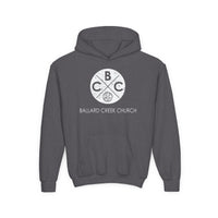 Load image into Gallery viewer, (YOUTH) BCC Circle Hoodie - Gildan
