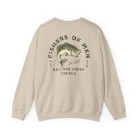Load image into Gallery viewer, BCC Fishers of Men Sweatshirt (Front &amp; Back Design) - Gildan
